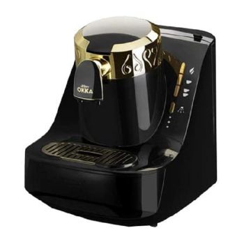 Perspective view of Arzum Okka Turkish Coffee Maker OK-008 (Black & Gold)