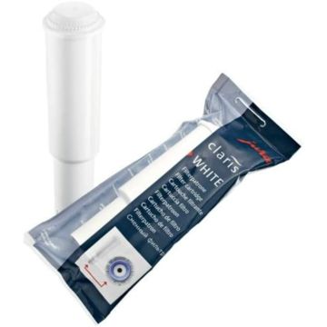 Perspective view of Jura Claris Water Filter White Cartridge