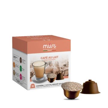 Perspective view of Must Espresso Dolce Gusto Compostable Capsule