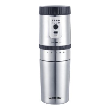 LePresso Portable Mug Burr Grinder Coffee Maker 250 ml