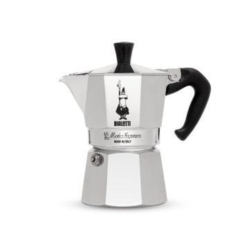 Bialetti Moka 2 Cup Espresso Maker (Silver)