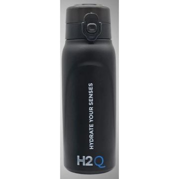 H2QG3 SS Water Bottle Black