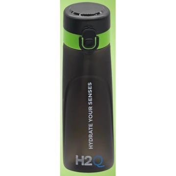 H2QG2 Tritan Water Bottle Black-Green 