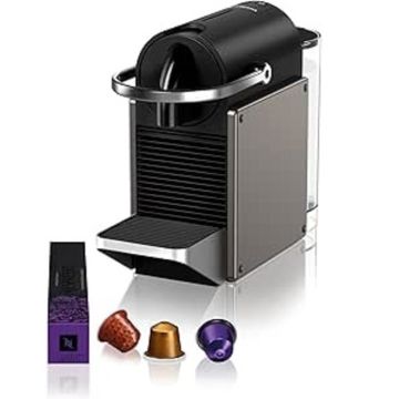 Front Image of Pixie Capsule Coffee Machine (Titan)